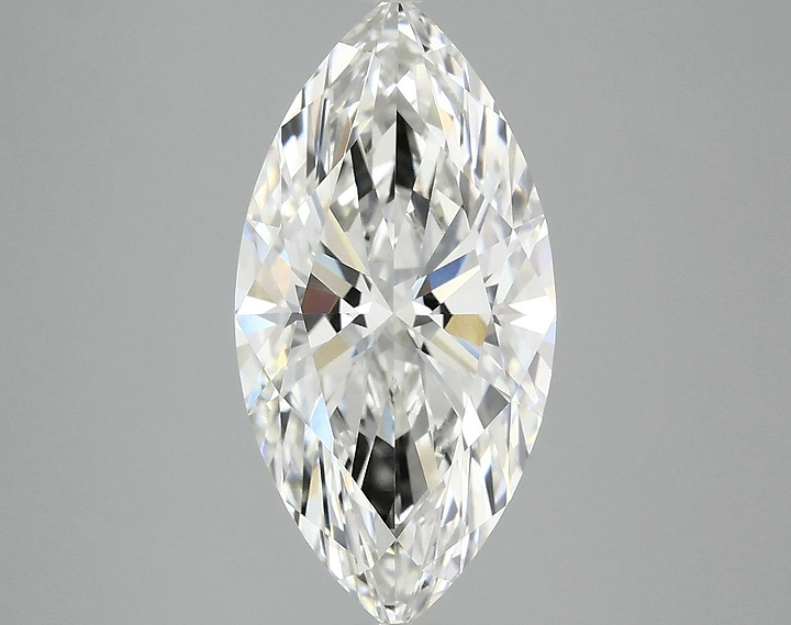 3.09 Carat Marquise Shaped Ideal Cut VVS2 IGI Certified Lab Grown Diamond