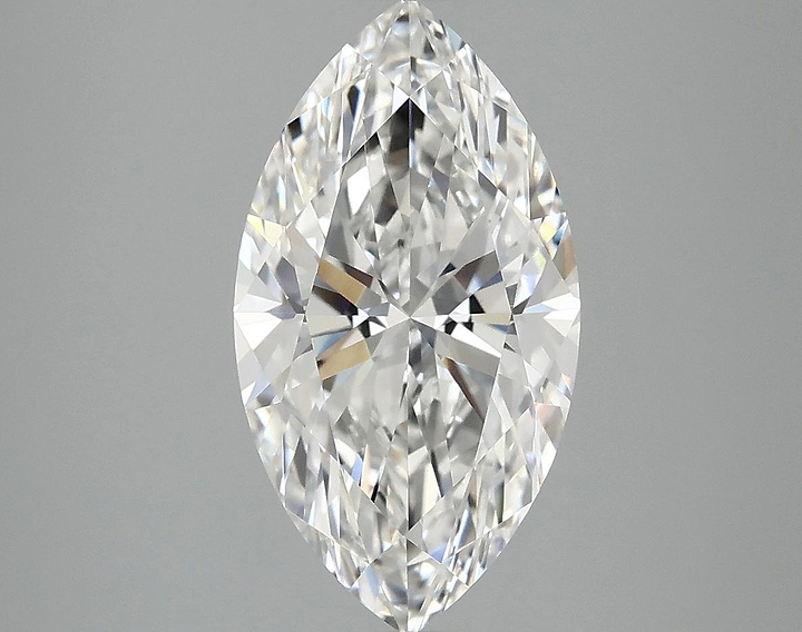 3.06 Carat Marquise Shaped Excellent Cut VVS2 IGI Certified Lab Grown Diamond