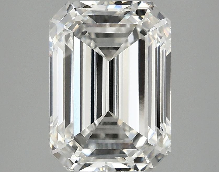 3.09 Carat Emerald Shaped Ideal Cut VVS2 IGI Certified Lab Grown Diamond
