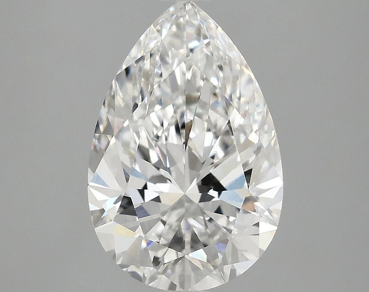3.06 Carat Pear Shaped Excellent Cut VVS2 IGI Certified Lab Grown Diamond