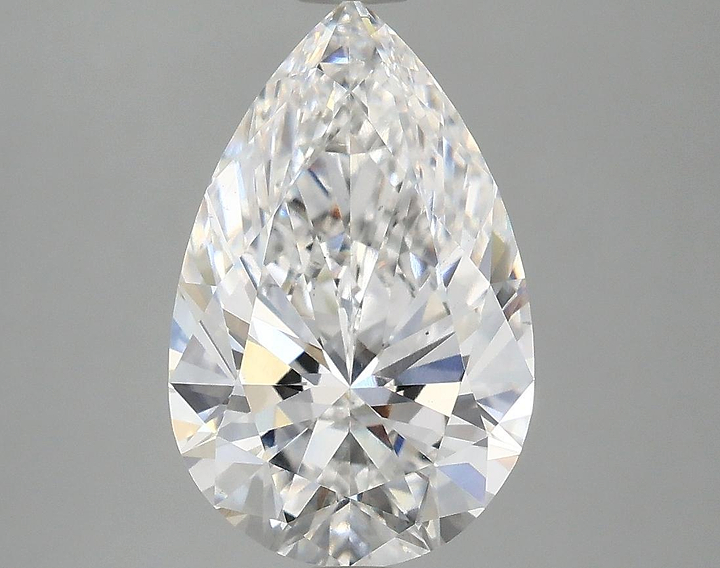 3.09 Carat Pear Shaped Ideal Cut VS2 IGI Certified Lab Grown Diamond