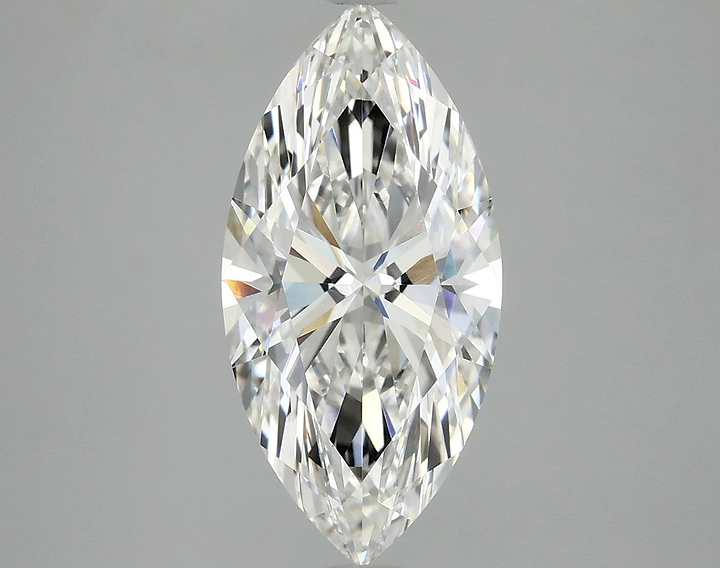 3.09 Carat Marquise Shaped Ideal Cut VVS2 IGI Certified Lab Grown Diamond