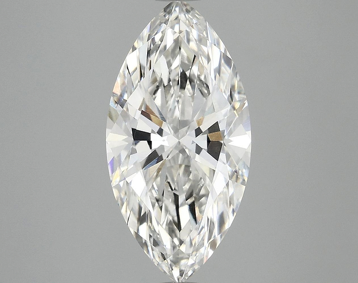 3.07 Carat Marquise Shaped Ideal Cut VVS2 IGI Certified Lab Grown Diamond