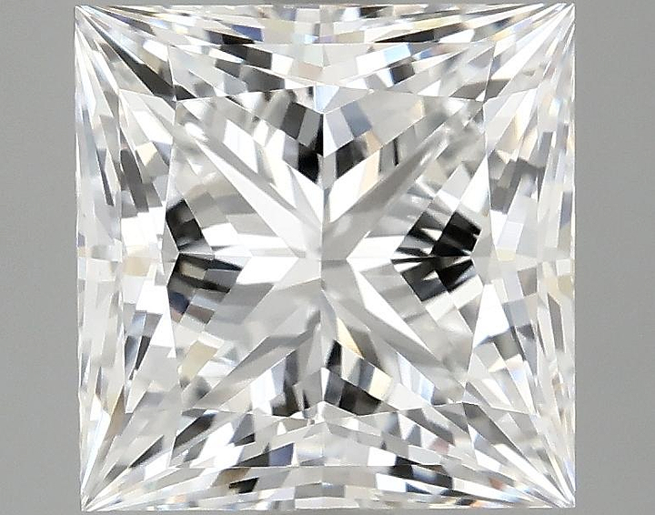 4.11 Carat Princess Shaped Ideal Cut VVS2 IGI Certified Lab Grown Diamond