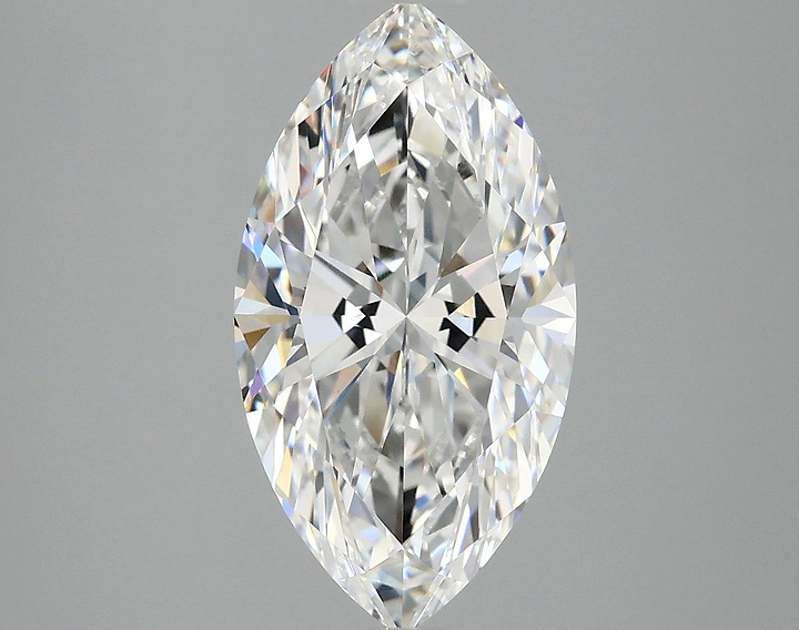 3.08 Carat Marquise Shaped Excellent Cut VVS2 IGI Certified Lab Grown Diamond