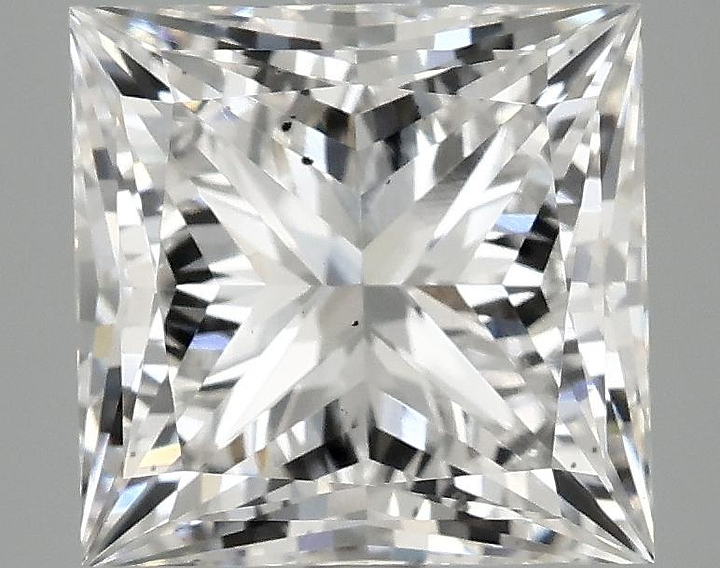 4.04 Carat Princess Shaped Ideal Cut SI1 IGI Certified Lab Grown Diamond