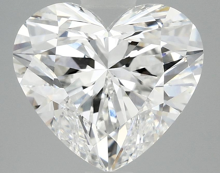 4.09 Carat Heart Shaped Ideal Cut VVS2 IGI Certified Lab Grown Diamond