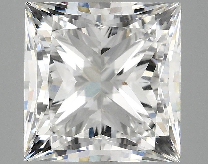 4.94 Carat Princess Shaped Ideal Cut VVS2 IGI Certified Lab Grown Diamond