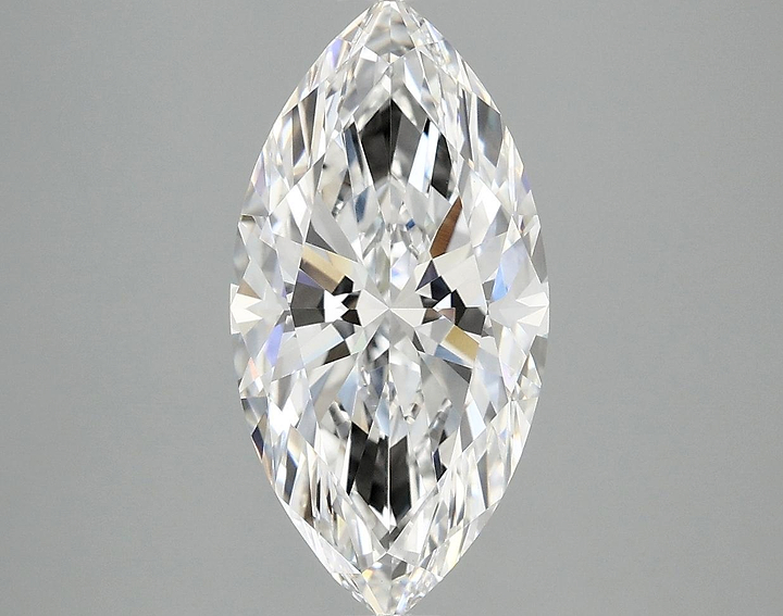 3.08 Carat Marquise Shaped Ideal Cut VVS2 IGI Certified Lab Grown Diamond