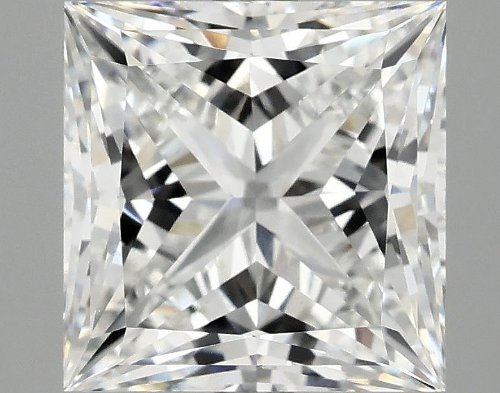 4.17 Carat Princess Shaped Ideal Cut VVS2 IGI Certified Lab Grown Diamond