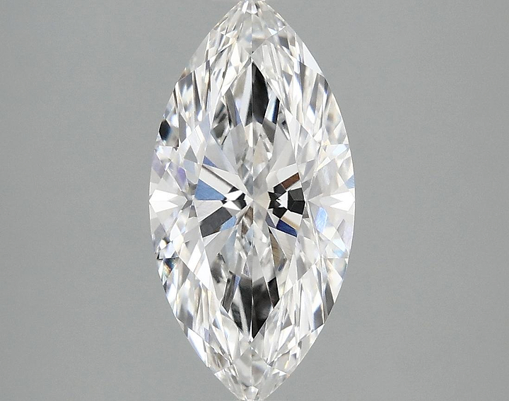 2.05 Carat Marquise Shaped Ideal Cut VVS2 IGI Certified Lab Grown Diamond