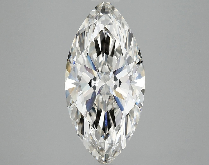 3.06 Carat Marquise Shaped Excellent Cut VVS2 IGI Certified Lab Grown Diamond