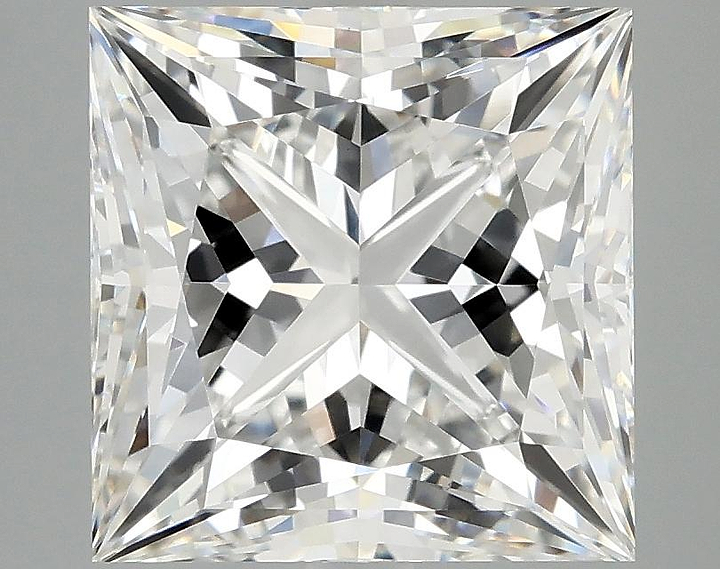 4.94 Carat Princess Shaped Ideal Cut VVS2 IGI Certified Lab Grown Diamond