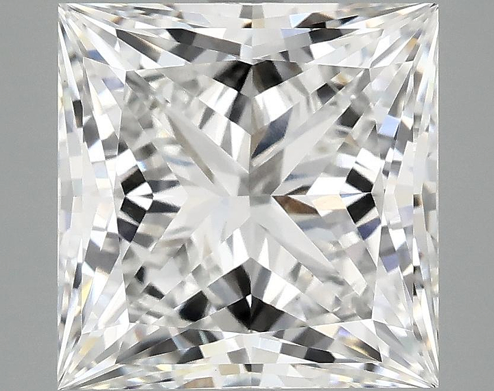 5.04 Carat Princess Shaped Ideal Cut VVS2 IGI Certified Lab Grown Diamond