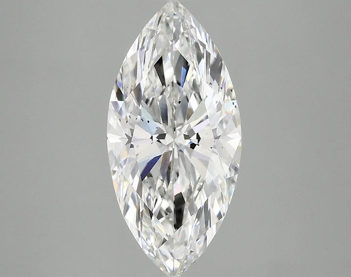2.85 Carat Marquise Shaped Excellent Cut SI1 IGI Certified Lab Grown Diamond