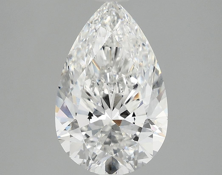 3.09 Carat Pear Shaped Ideal Cut VS2 IGI Certified Lab Grown Diamond