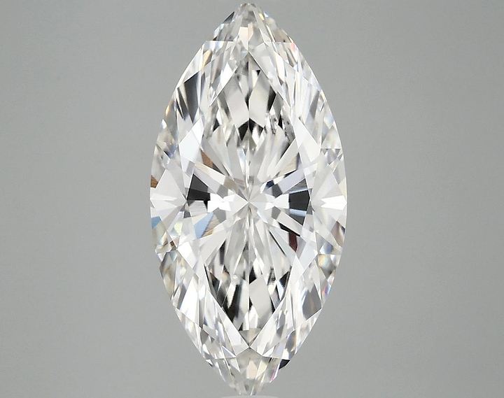 3.01 Carat Marquise Shaped Ideal Cut VVS2 IGI Certified Lab Grown Diamond
