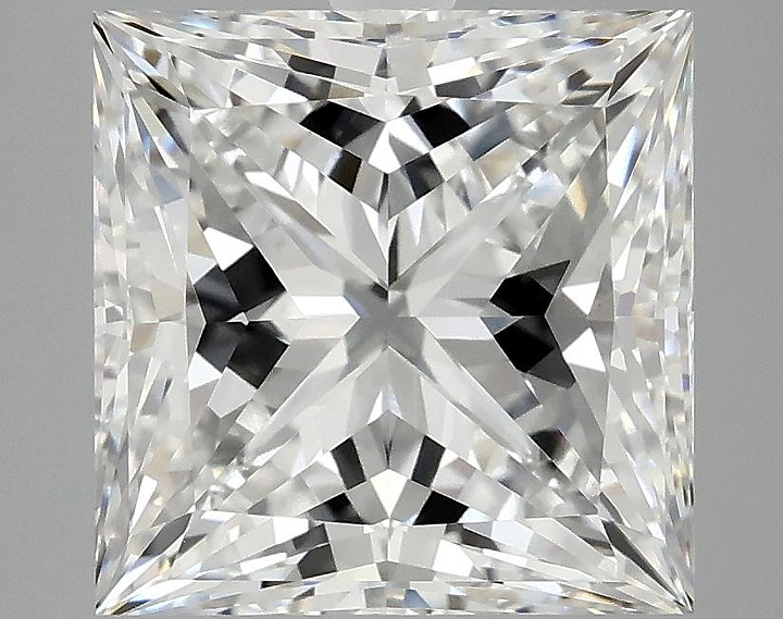 4.97 Carat Princess Shaped Ideal Cut VVS2 IGI Certified Lab Grown Diamond