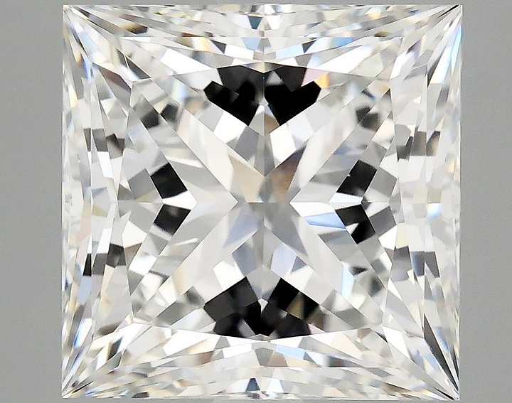 4.59 Carat Princess Shaped Ideal Cut VVS2 IGI Certified Lab Grown Diamond