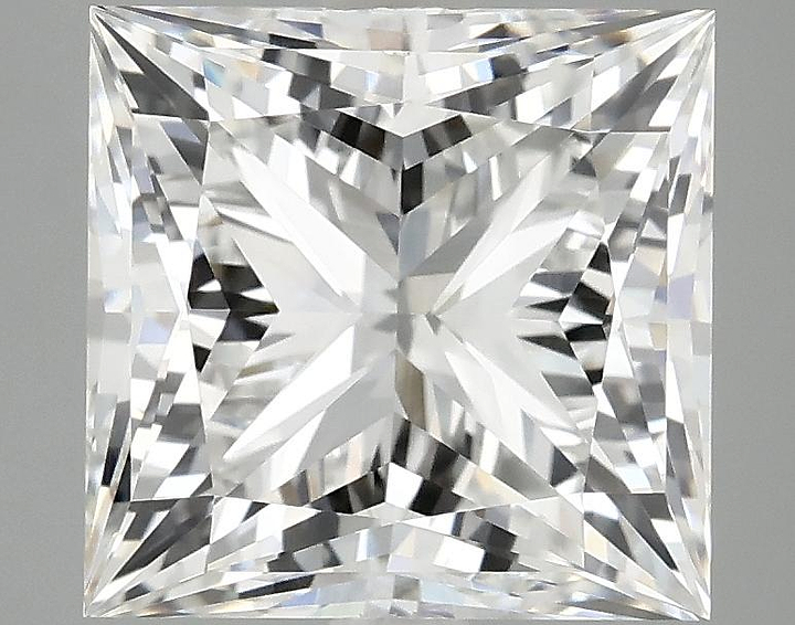 4.66 Carat Princess Shaped Ideal Cut VVS2 IGI Certified Lab Grown Diamond