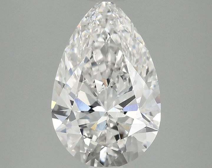 2.87 Carat Pear Shaped Ideal Cut VVS2 IGI Certified Lab Grown Diamond