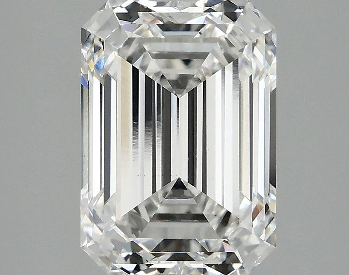 3.09 Carat Emerald Shaped Ideal Cut VVS2 IGI Certified Lab Grown Diamond