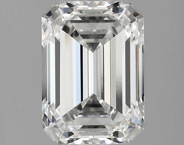 2.1 Carat Emerald Shaped Ideal Cut VVS2 IGI Certified Lab Grown Diamond