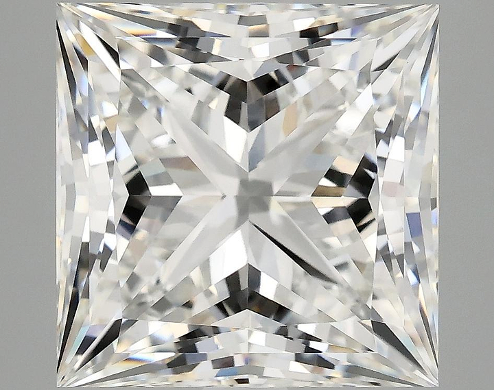 5.07 Carat Princess Shaped Ideal Cut VVS2 IGI Certified Lab Grown Diamond