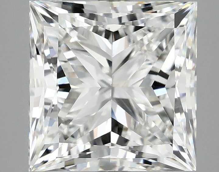 4.87 Carat Princess Shaped Ideal Cut VVS2 IGI Certified Lab Grown Diamond