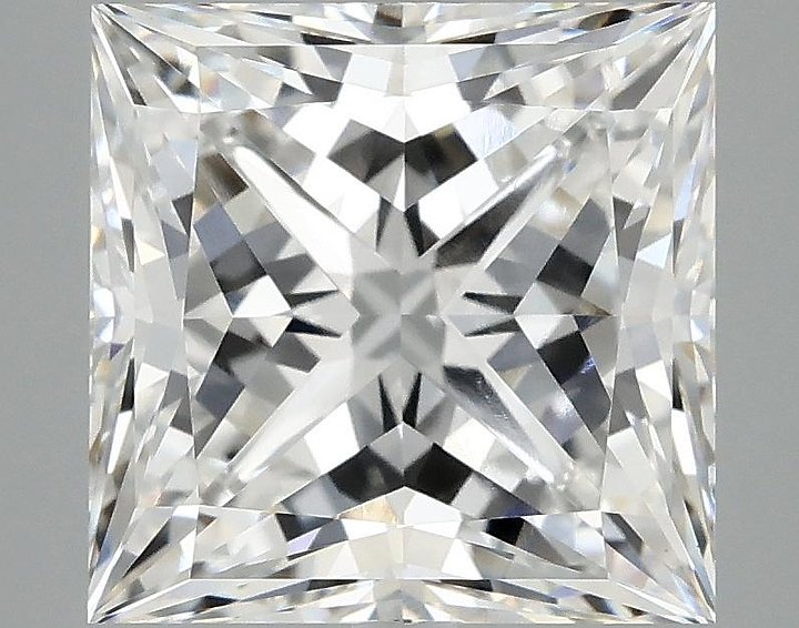 5.07 Carat Princess Shaped Ideal Cut VVS2 IGI Certified Lab Grown Diamond