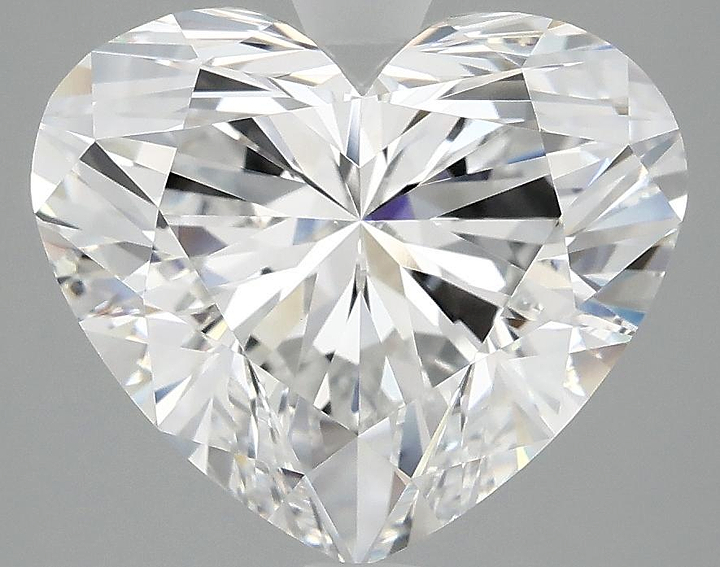 5.07 Carat Heart Shaped Excellent Cut VVS2 IGI Certified Lab Grown Diamond
