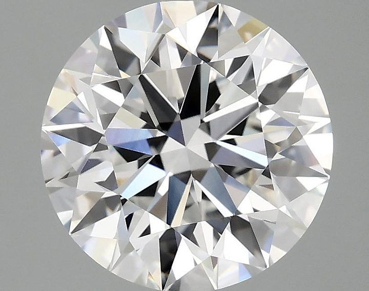 3.08 Carat Round Shaped Ideal Cut VVS2 IGI Certified Lab Grown Diamond