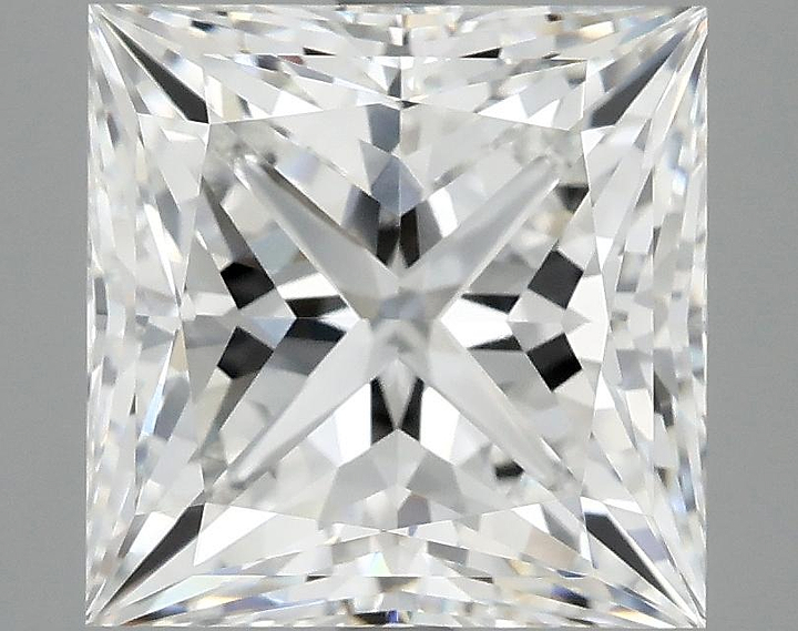 4.94 Carat Princess Shaped Ideal Cut VVS2 IGI Certified Lab Grown Diamond