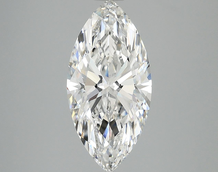 3.07 Carat Marquise Shaped Excellent Cut VVS2 IGI Certified Lab Grown Diamond