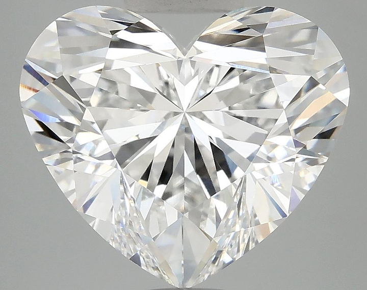 6.16 Carat Heart Shaped Ideal Cut VVS2 IGI Certified Lab Grown Diamond