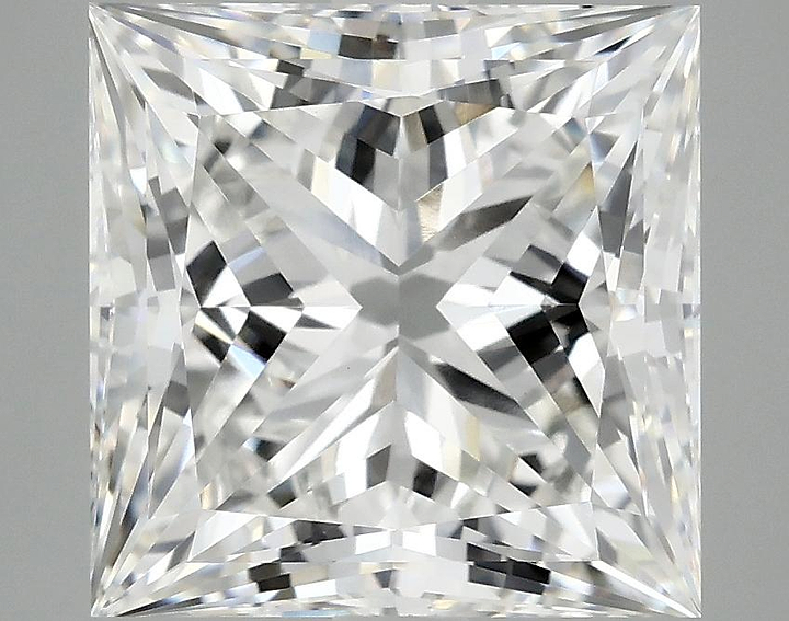 4.85 Carat Princess Shaped Ideal Cut VVS2 IGI Certified Lab Grown Diamond