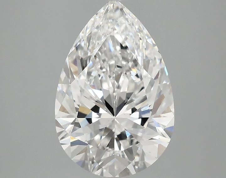 3.09 Carat Pear Shaped Excellent Cut VS2 IGI Certified Lab Grown Diamond