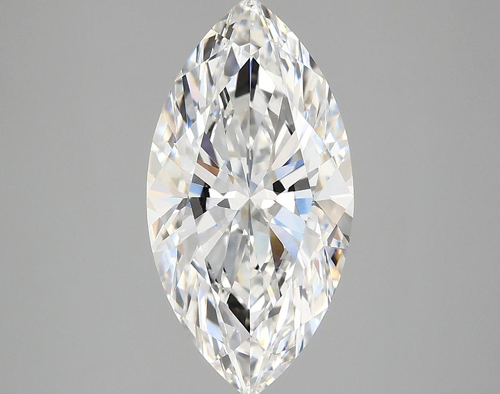3.02 Carat Marquise Shaped Ideal Cut VVS2 IGI Certified Lab Grown Diamond