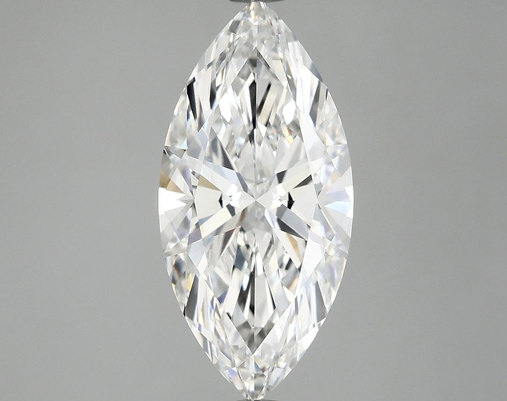 2.97 Carat Marquise Shaped Excellent Cut VVS2 IGI Certified Lab Grown Diamond