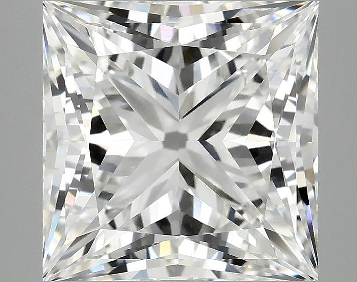 5.1 Carat Princess Shaped Ideal Cut VVS2 IGI Certified Lab Grown Diamond