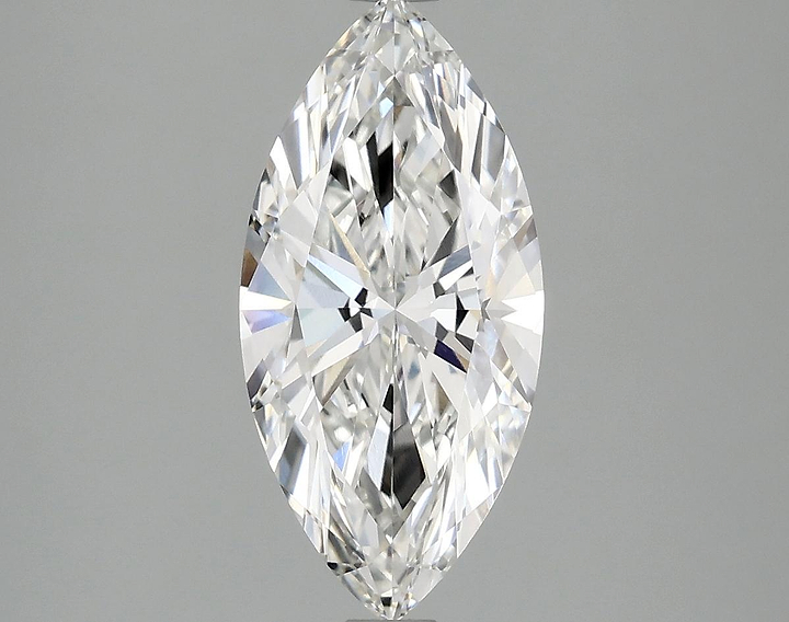 2.25 Carat Marquise Shaped Excellent Cut VVS2 IGI Certified Lab Grown Diamond