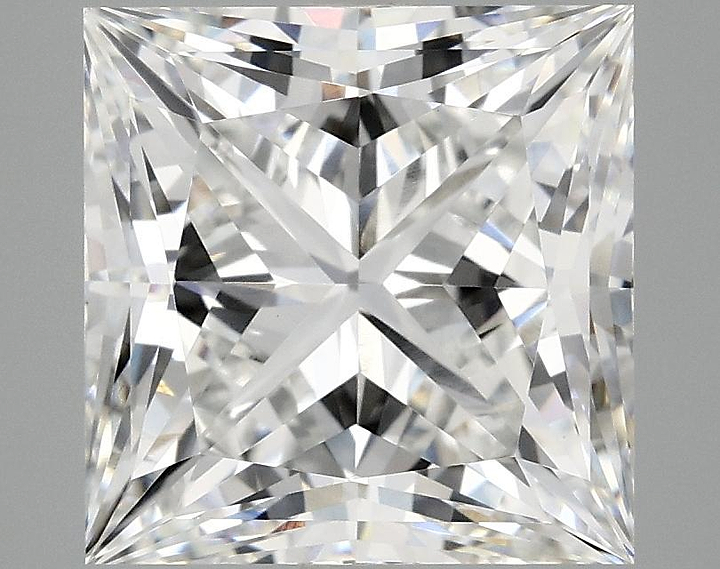 5.08 Carat Princess Shaped Ideal Cut VVS2 IGI Certified Lab Grown Diamond