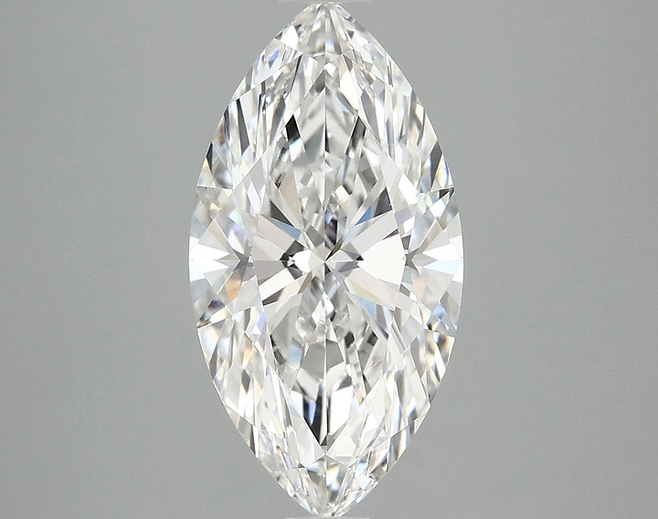 3.07 Carat Marquise Shaped Ideal Cut VVS2 IGI Certified Lab Grown Diamond