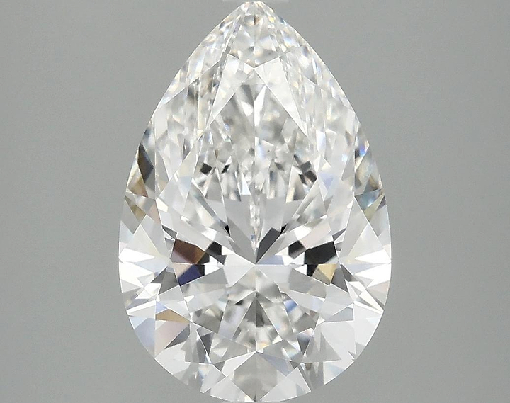 3.05 Carat Pear Shaped Excellent Cut VVS2 IGI Certified Lab Grown Diamond