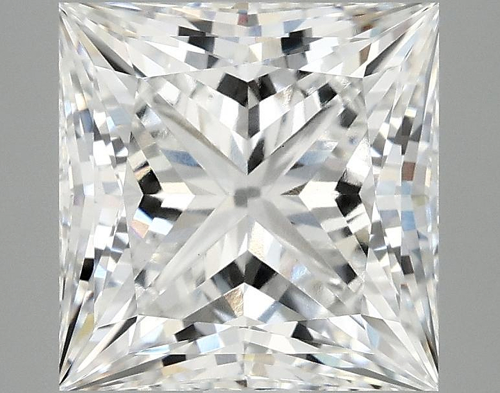 4.17 Carat Princess Shaped Ideal Cut VS1 IGI Certified Lab Grown Diamond