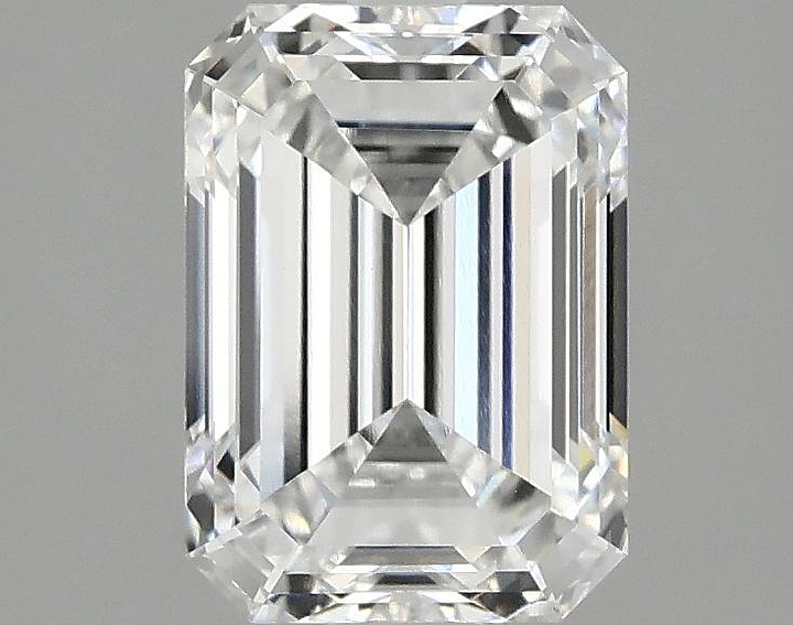 2.1 Carat Emerald Shaped Ideal Cut VVS2 IGI Certified Lab Grown Diamond
