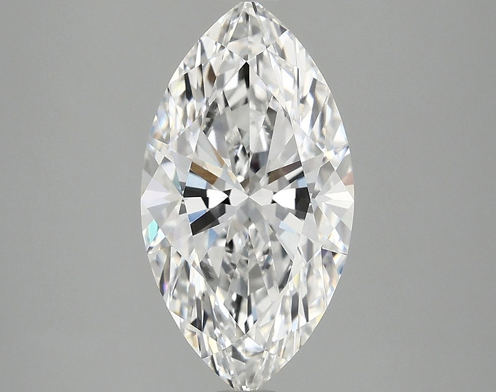 3.08 Carat Marquise Shaped Excellent Cut VVS2 IGI Certified Lab Grown Diamond