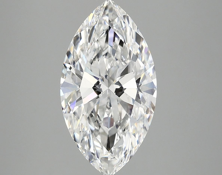 3.04 Carat Marquise Shaped Excellent Cut VVS2 IGI Certified Lab Grown Diamond