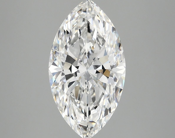 3.05 Carat Marquise Shaped Excellent Cut VVS2 IGI Certified Lab Grown Diamond