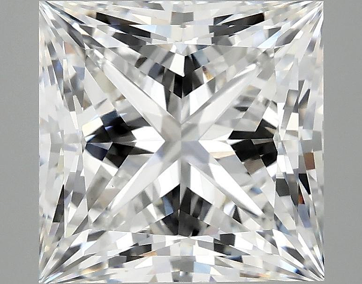 4.68 Carat Princess Shaped Ideal Cut VVS2 IGI Certified Lab Grown Diamond